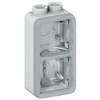 Legrand - Plexo opbouwdoos 2 mech.v 2 ingangen m20 grijs