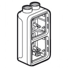 Legrand - Plexo opbouwdoos 2 mech.v 2 ingangen m20 grijs