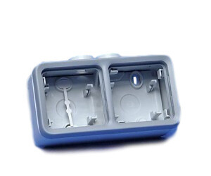 Legrand - Plexo opbouwdoos 2 mech.h 2 ingangen m20 grijs