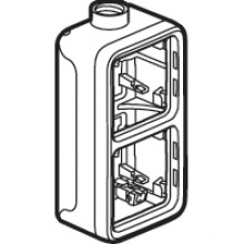 Legrand - Plexo opbouwdoos 2 mech.v 1 ingang m20 grijs