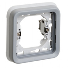 Legrand - PLEXO HOUDER+AFDEKPL. 1 MECH. GRIJS