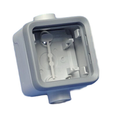 Legrand - Plexo opbouwdoos 1 mech. 2 ingangen m20 grijs