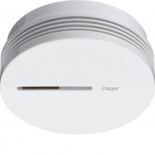 Hager rookmelder met verzegelde batterij 10 jaar - wit