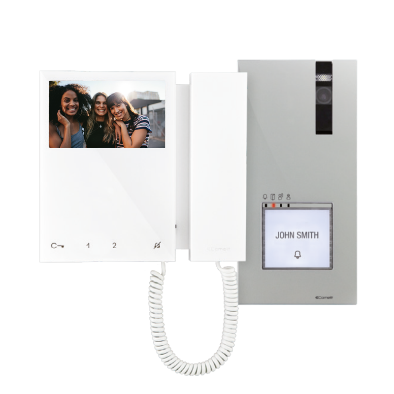 Comelit enkelvoudige kit met quadra en mini-kleurenmonitor, simplebus