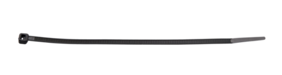 Kabelbinders 219x7,6 mm durchmesser 25 mm zwart-uv 5 (100 stuks)