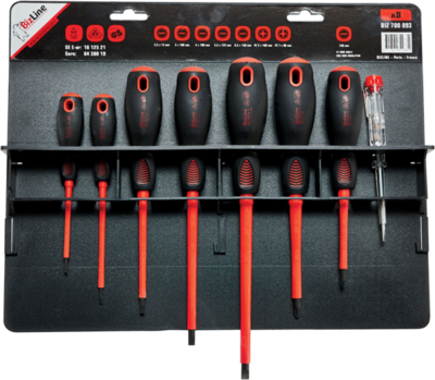 Set van 7 geïsoleerde schroevendraaiers 1000 V + tester