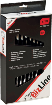 Set van 10 steeksleutels