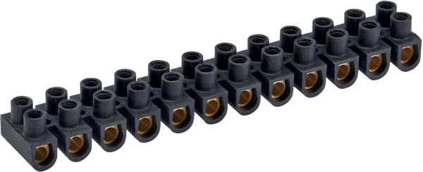Lusterklemmen 2,5 mm² Zwart (10 stuks)