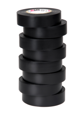 Elektrische isolatie- en aanduidingstape 19 mm x 20 m x 0.15 mm SP zwart (x8)
