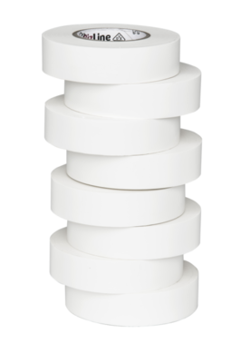 Elektrische isolatie- en aanduidingstape 19 mm x 20 m x 0.15 mm SP wit (x8)