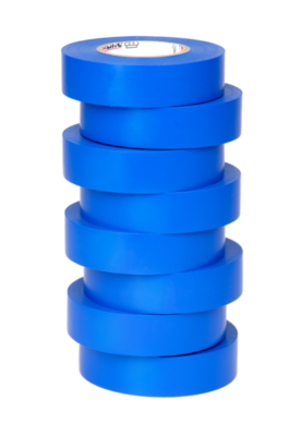 Elektrische isolatie- en aanduidingstape 19 mm x 20 m x 0.15 mm SP blauw (x8)