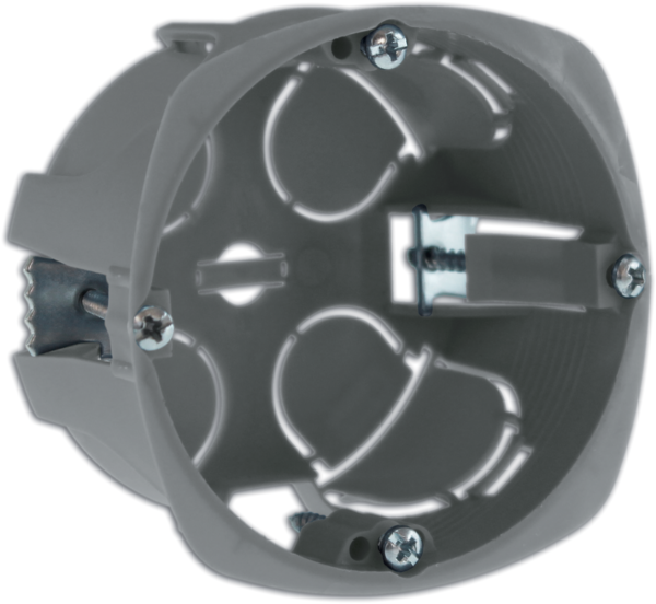 Standaard inbouwdoos holle wanden 1 station Ø 67 mm diepte 60 mm