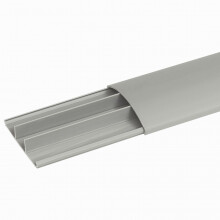 Legrand - DLP vloerlijst 75 x 18 mm grijs - 2 m - 3 compartimenten