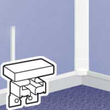 Legrand - Einddeksel links of rechts DLP lijst 32 x 16 mm - wit