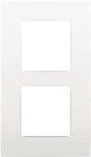 Niko Tweevoudige verticale afdekplaat, kleur Intense white