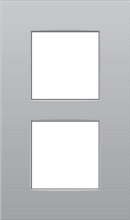 Niko Tweevoudige verticale afdekplaat, kleur Intense sterling