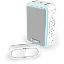 Friedland - Draadloze draagbare deurbel met halo-licht en drukknop – Wit Friedland - Draadloze draagbare deurbel met halo-licht en drukknop – Wit