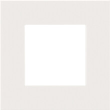 Niko Enkele afdekplaat, kleur Pure white steel