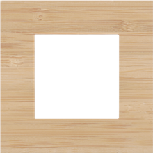 Enkelvoudige afdekplaat, Niko Pure bamboo