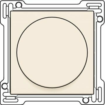 Afwerkingsset voor draaiknopdimmer of snelheidsregelaar, cream