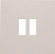 Afwerkingsset voor dubbele USB-A-lader, light grey