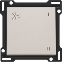 Afwerkingsset voor wisselschakelaar voor mechanische motorsturing, light grey