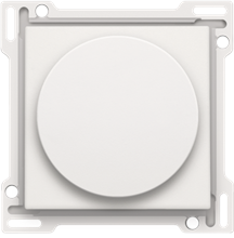 Afwerkingsset voor draaiknopdimmer of snelheidsregelaar, white