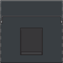 Centraalplaat data 1x RJ, anthracite coated