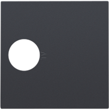 Afwerkingsset voor enkelvoudige coaxaansluiting voor tv, anthracite