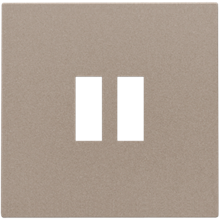 Afwerkingsset voor dubbele USB-A-lader, bronze coated