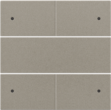 Afwerkingsset voor 4-voudige potentiaalvrije drukknop 24 V met leds, bronze coated