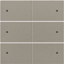 Afwerkingsset voor 6-voudige potentiaalvrije drukknop, 24 V, met leds, bronze coated