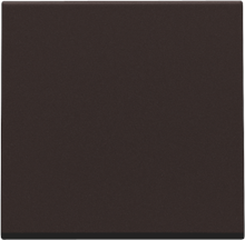 Afwerkingsset voor een enkelvoudige elektronische schakelaar of drukknop, dark brown coated