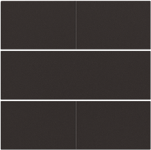 Afwerkingsset voor 4-voudige potentiaalvrije drukknop 24 V, dark brown coated