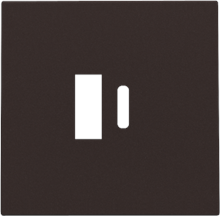 Afwerkingsset voor dubbele smart USB-A- en USB-C-lader, dark brown coated