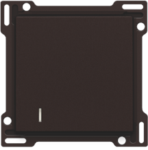 Afwerkingsset voor hotelkaartschakelaar, dark brown