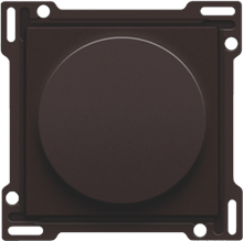 Afwerkingsset op/neer voor draaischakelaar, dark brown coated