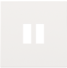 Afwerkingsset voor dubbele USB-A-lader, white coated