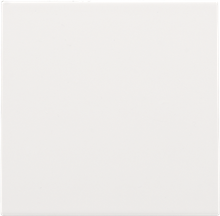 Afwerkingsset met kabeluitvoer voor blindplaat met trekontlasting, white coated