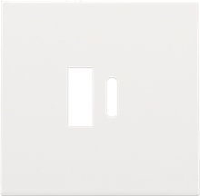 Afwerkingsset voor dubbele smart USB-A en USB-C-lader, white coated