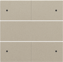 Afwerkingsset voor 4-voudige potentiaalvrije drukknop 24 V met leds, champagne coated