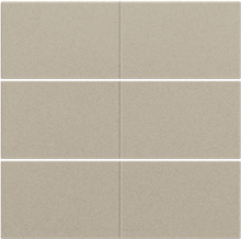 Afwerkingsset voor 6-voudige potentiaalvrije drukknop 24 V, champagne coated