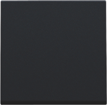 Afwerkingsset voor een enkelvoudige elektronische schakelaar of drukknop, black coated