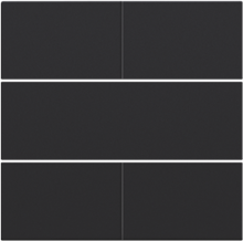 Afwerkingsset voor 4-voudige potentiaalvrije drukknop 24 V, black coated