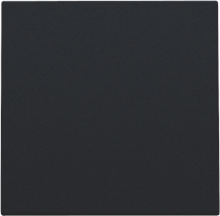 Afwerkingsset met kabeluitvoer voor blindplaat met trekontlasting, black coated