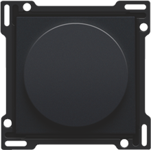 Afwerkingsset 1-0-2 voor draaischakelaar voor motoren, black coated