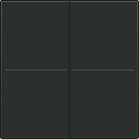 Tweevoudige toets, voor draadloze dimschakelaar (Hue®, Bluetooth®, EnOcean®, KNX®), piano black coated