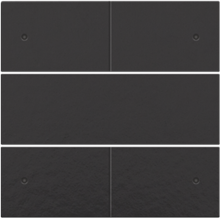 Afwerkingsset voor 4-voudige potentiaalvrije drukknop 24 V met leds, piano black coated