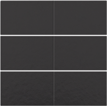 Afwerkingsset voor 6-voudige potentiaalvrije drukknop 24 V, piano black coated