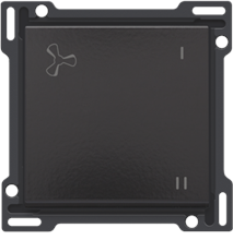 Afwerkingsset voor mechanisch gecontroleerde ventilatiebediening, piano black coated